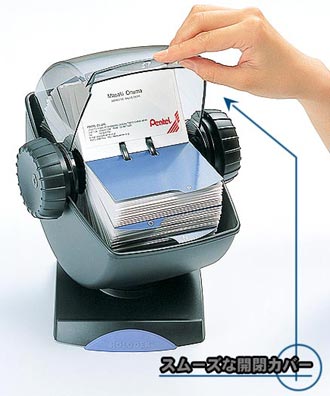 ロロデックス社 回転名刺ホルダー(カバー付き)IRBC 400